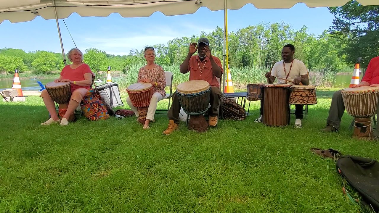 Bolokada Conde and Moussa Drame part 1 of the Sawah African Drum & Dance Festival 6.5.2021