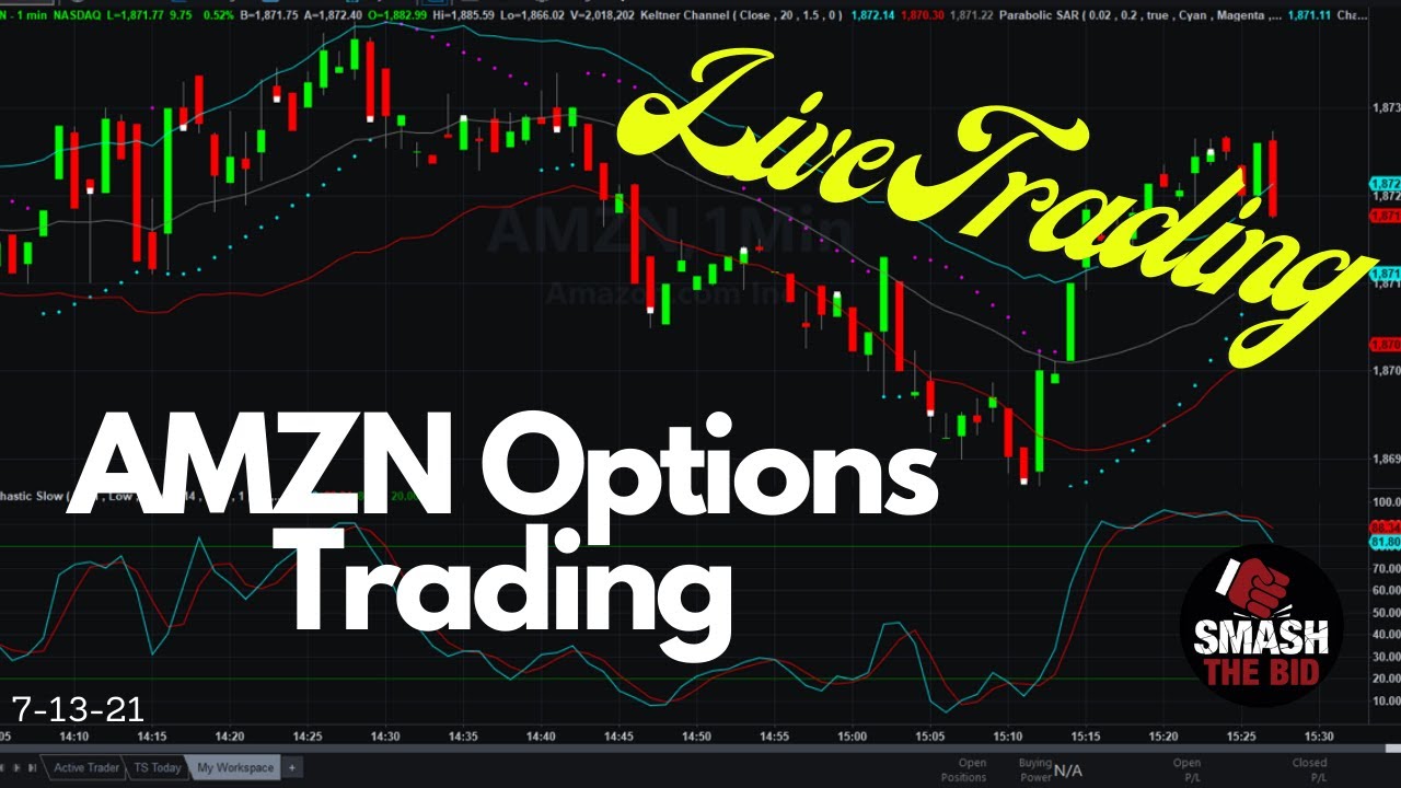 Live Trading AMZN Options 7 13 21