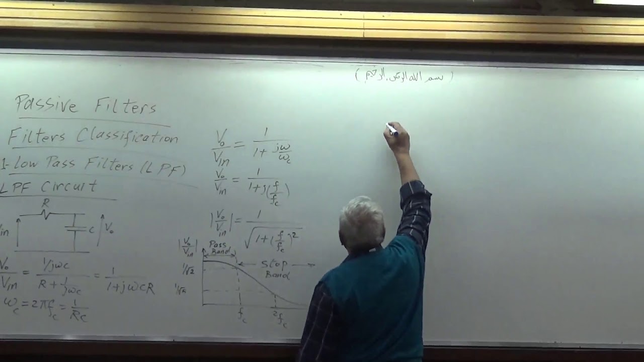 Electronics Dr Wagdy R  Anis Lec 8 ( Passive Filters )