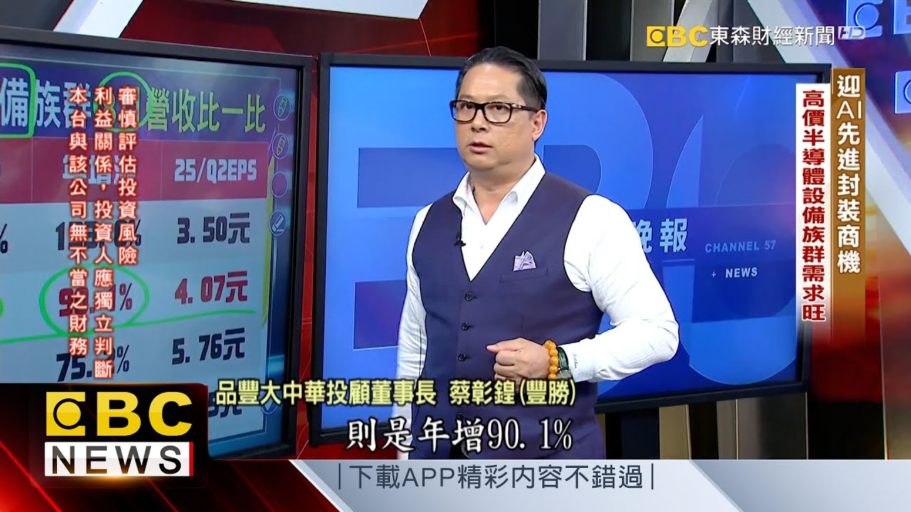 迎AI先進封裝商機 高價半導體設備族群需求旺- 蔡彰鍠(豐勝)20250930《57爆新聞》精選篇 網路獨播版