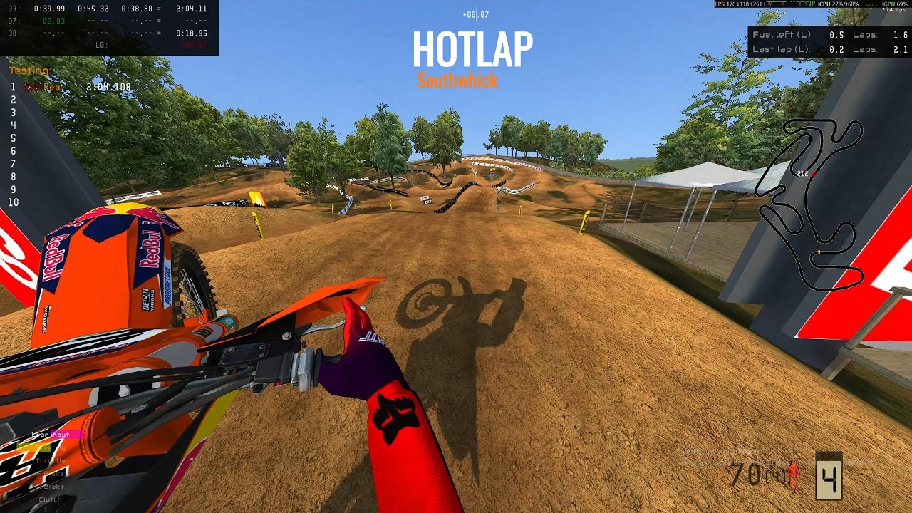 MX Bikes HOT LAP Southwhick 2022 RD6 KTM Sxf 250