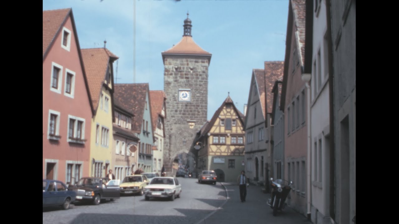 Rothenburg ob der Tauber 1983 archive footage