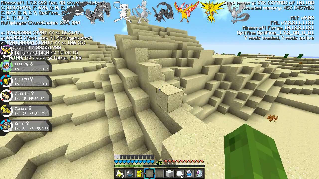 Minecraft Pixelmon 3.1.4 (1.7) - LEGENDARY RACE CHALLENGE #27