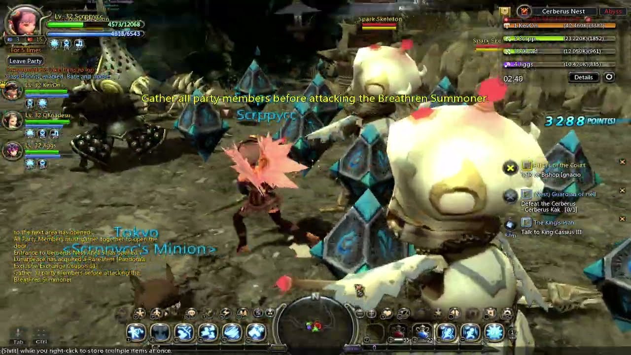 Cerberus Nest Normal Mode (Acrobat POV) - Dragon Nest Classic Max level 32
