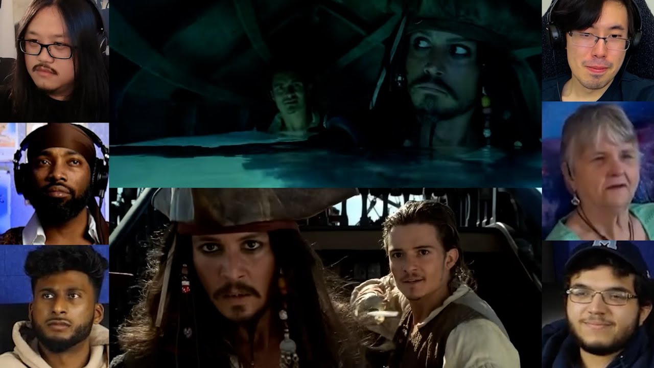 C.Jack Sparrow Showing 1000 I.Q move |  Pirates of the Caribbean - 1 |  Reaction Mashup  | #pirates