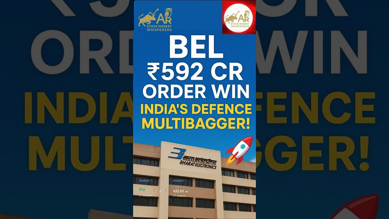 BEL 🚀 ₹592 Cr New Orders! India&rsquo;s Defense Tech Giant Going Global | Multibagger Potential?