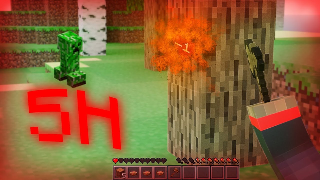 BLOCK ABBAUEN= 1 HERZ SCHADEN (ULTRA HARDCORE)