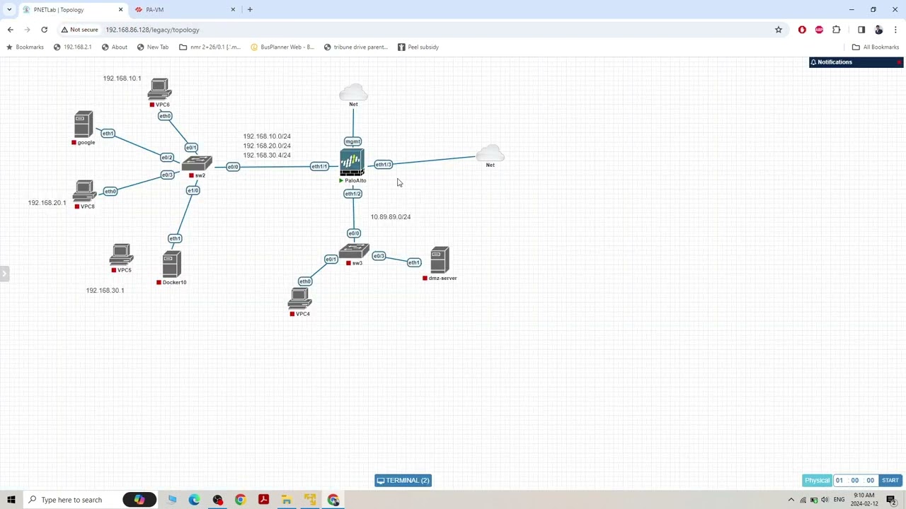 Palo Alto VLAN , interface and DHCP configuration