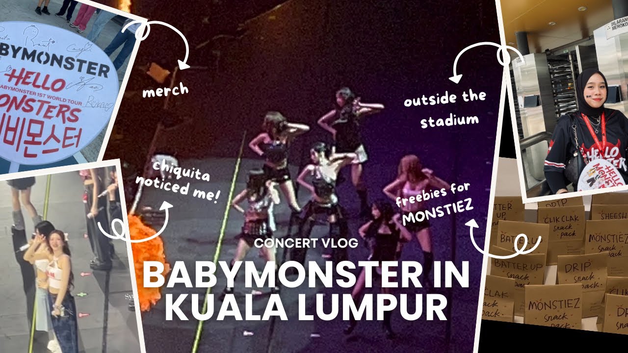 Concert Vlog: I finally met the girls!!! [BABYMONSTER in Kuala Lumpur]