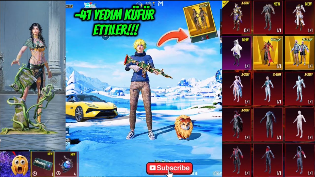 yeni nihai set pubg mobile ( KÜFÜR ETTİLER _41 YEDİM!! 