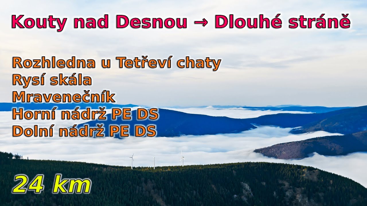 C93 Dlouhé stráně (okruh z Koutů nad Desnou) [24 km]
