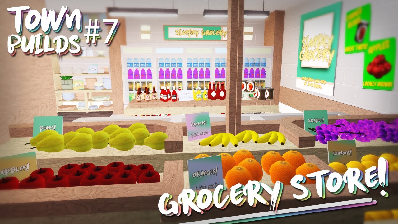 Simply Grocery Store! | Bloxburg: Town Builds | S2 Part 7