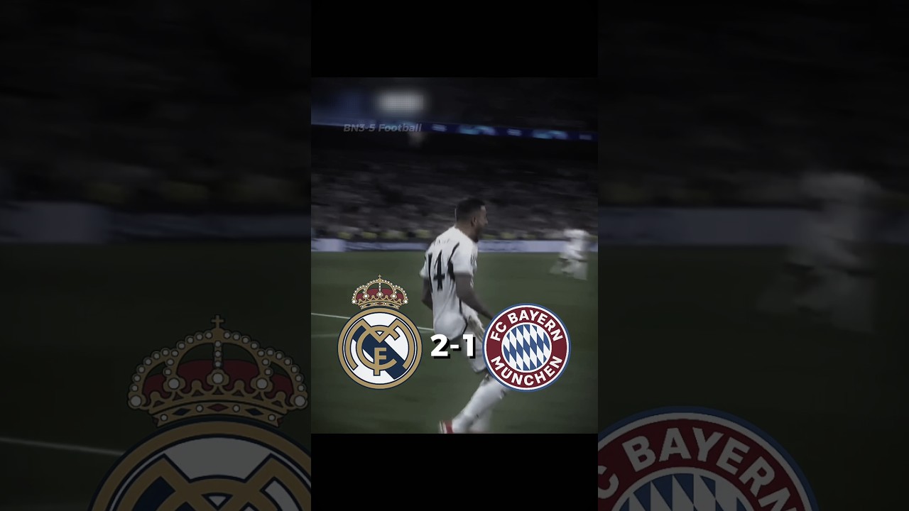 Bayern-Real Madrid Last 4 Match.