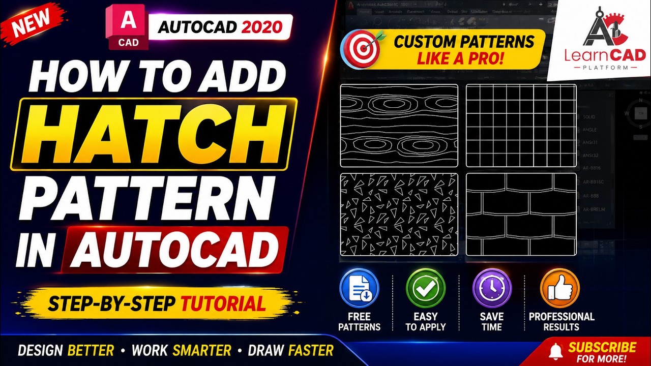 How to Add Custom Hatch Pattern in AutoCAD |