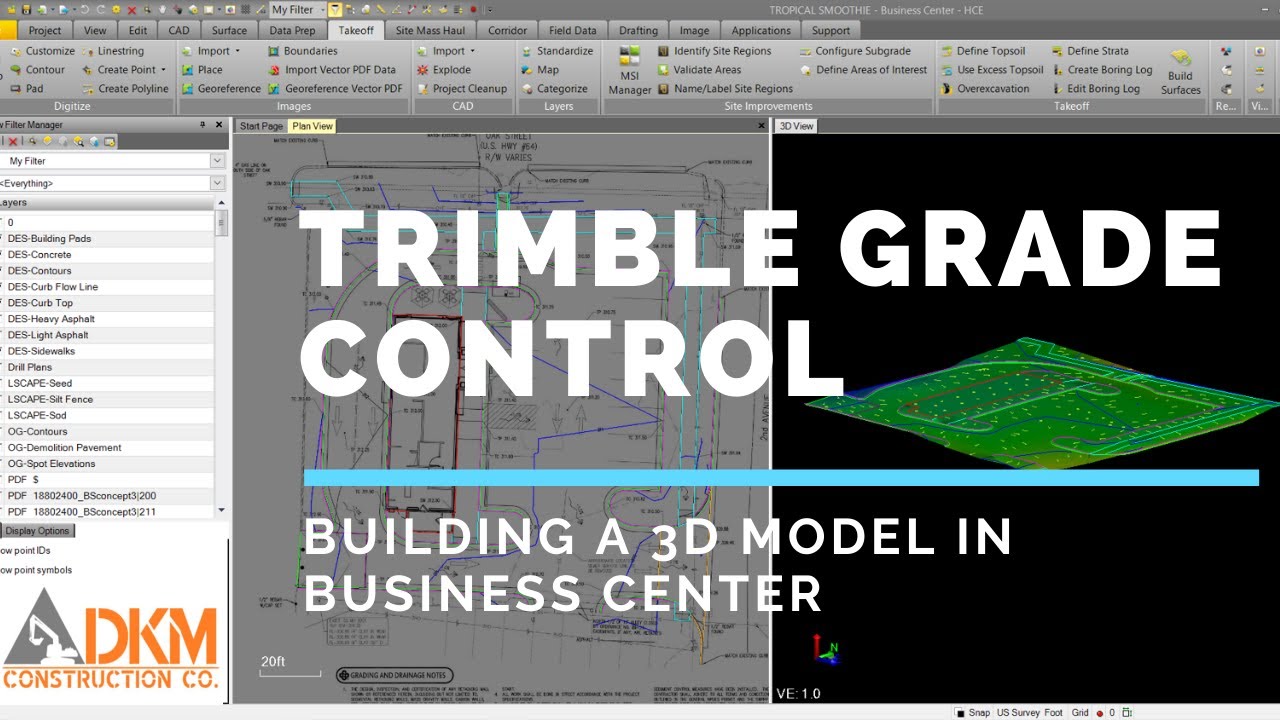 TRIMBLE 3D MODEL IN 5 MINUTES!  SO SATISFYING!  DKM CONSTRUCTION