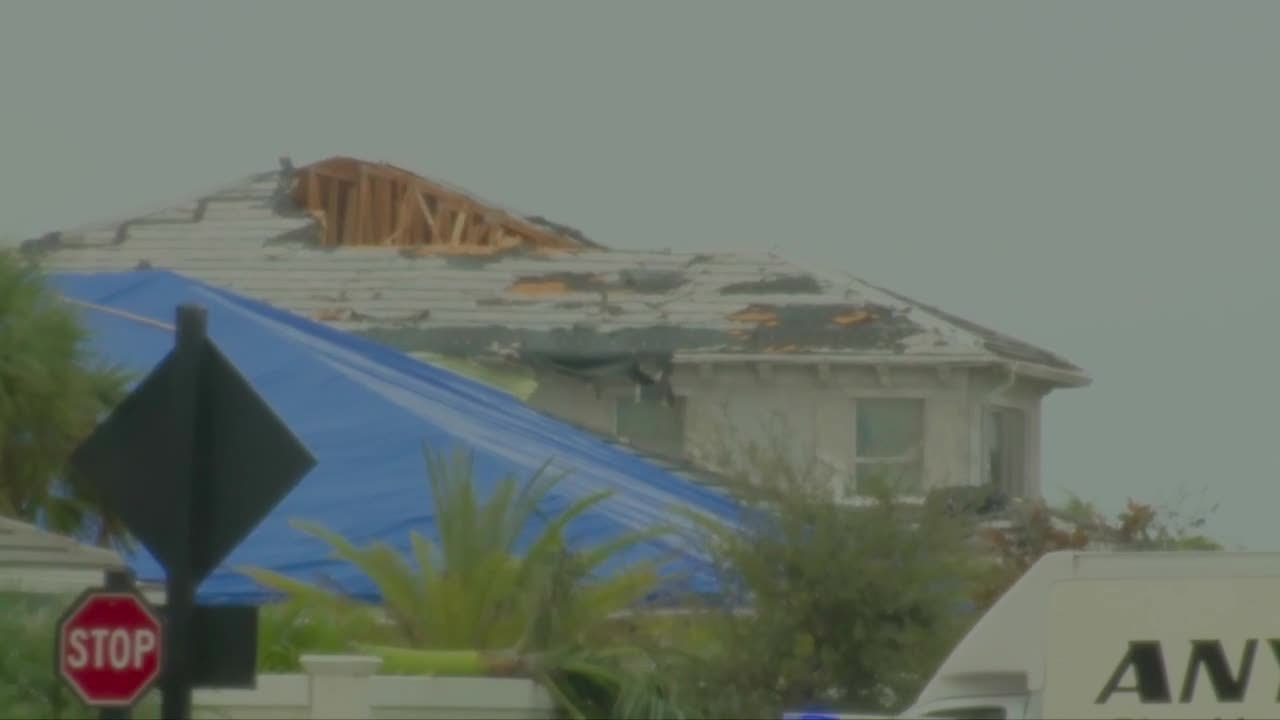 Avenir cleaning up after tornado