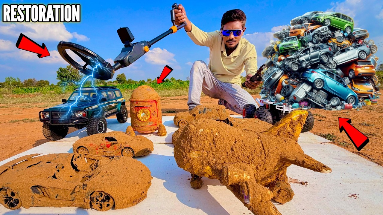 RC Super Sports Cars Restoration Deep Mud Rescue Will It Survive – Chatpat toy tv