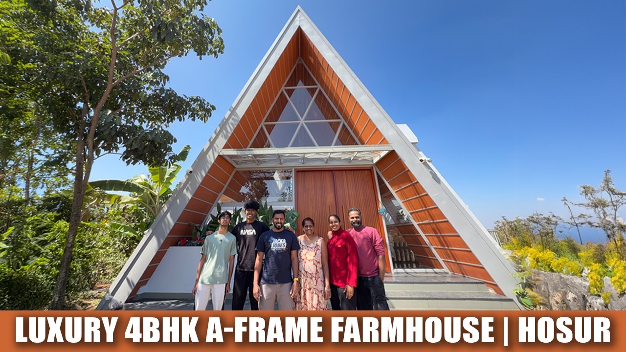 Stunning Luxury 4BHK A-Frame Farmhouse at Hosur | Perfect Weekend Family Getaway Home | AtitcLab