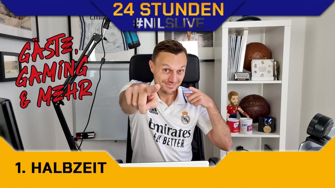 24 STUNDEN NILS KERN LIVE! G&auml;ste (Gunesch, Thiele), Gaming und mehr &ndash; Halbzeit 1