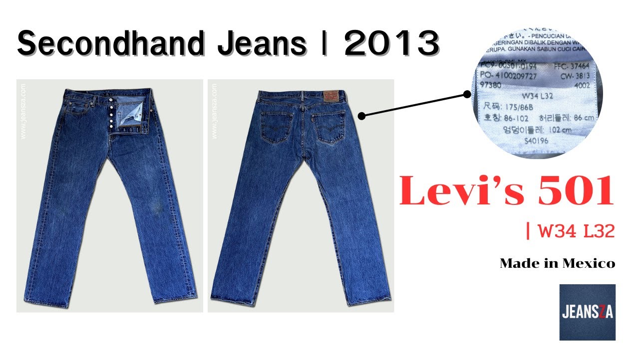 Levi's 501 W34 L32 Mexico มือสอง | No.003