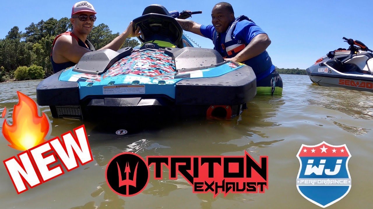 Протестировали новый Triton 🔱Exhaust by Wet Jet Performance на Sea-doo Spark TRIXX 2020 года