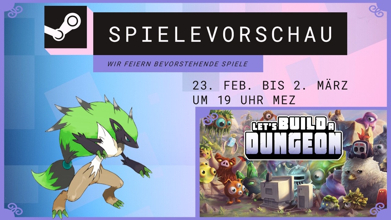 Let´s Build a Dungeon Teil 2 – Steam Spielevorschau – Steam Next Fest – Live Let´s Test