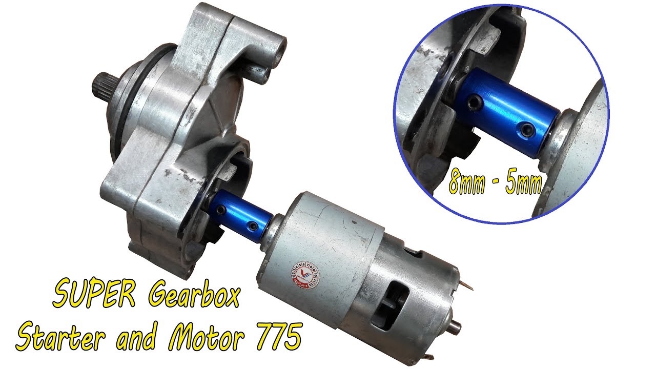 Super Powerful Gear Box with Starter and 775 Motor