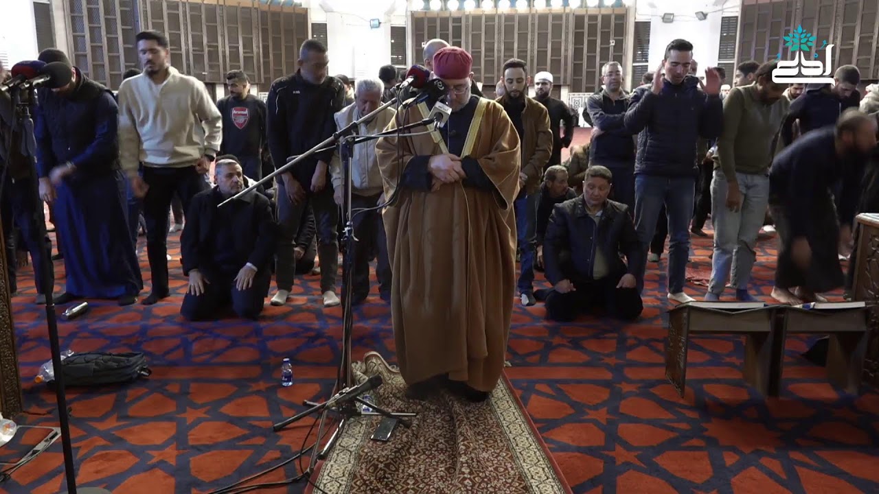 نقل صلاتي العشاء والتراويح من مسجد الملك المؤسس طيب الله ثراه في العاصمة عمان18-2-2026م.