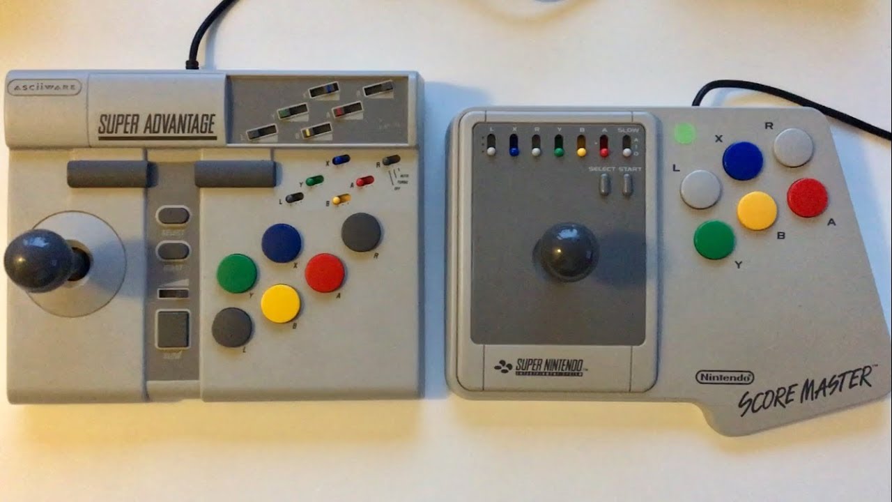 Super Advantage vs Score Master [ARCADE STICKS] - Review & Recommended Games - Super Nintendo (SNES)