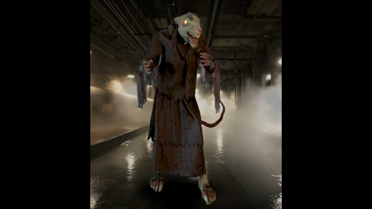 Mutierte Riesenratte Animatronic Figur