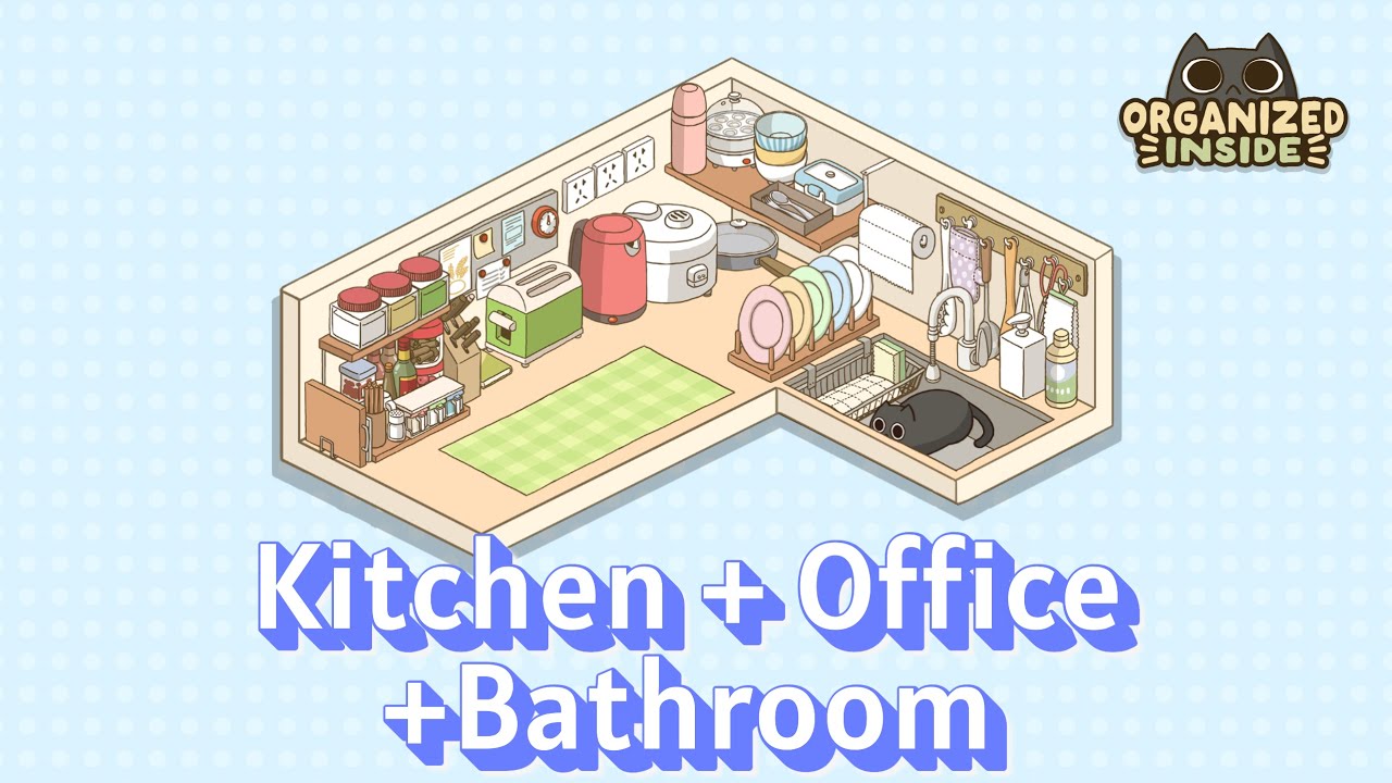 KITCHEN MAKEOVER  - Organized Inside | No commentary |  Cozy games for sleep or study