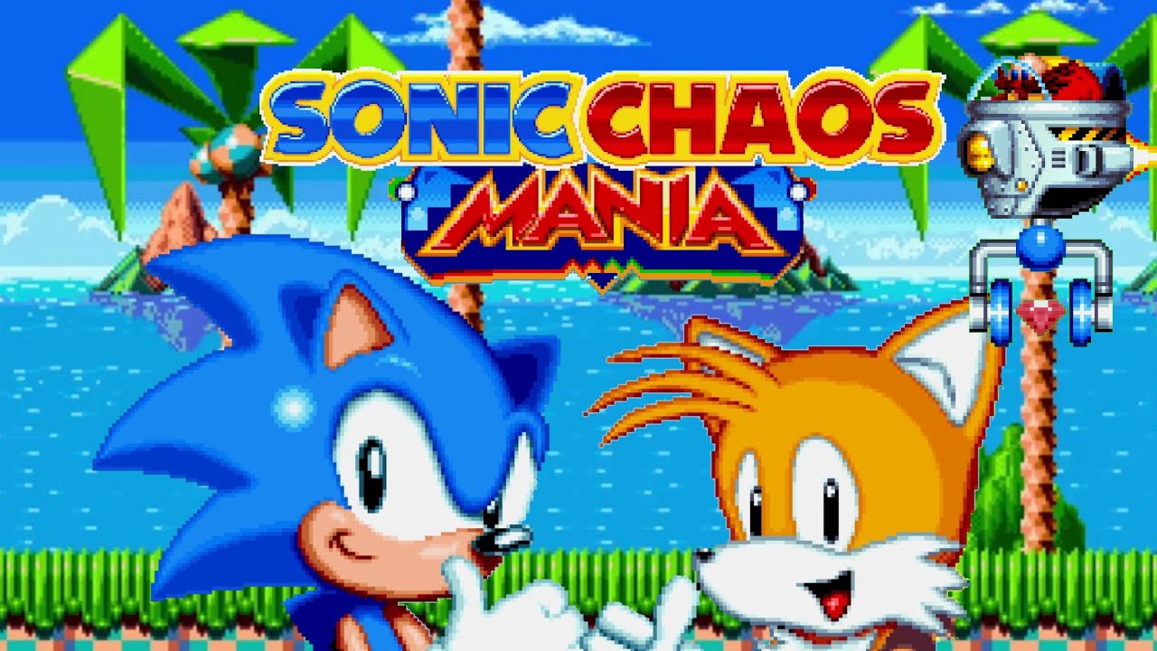 Jogando Sonic Chaos Mania Remake - [Sonic Mania Plus Mods]