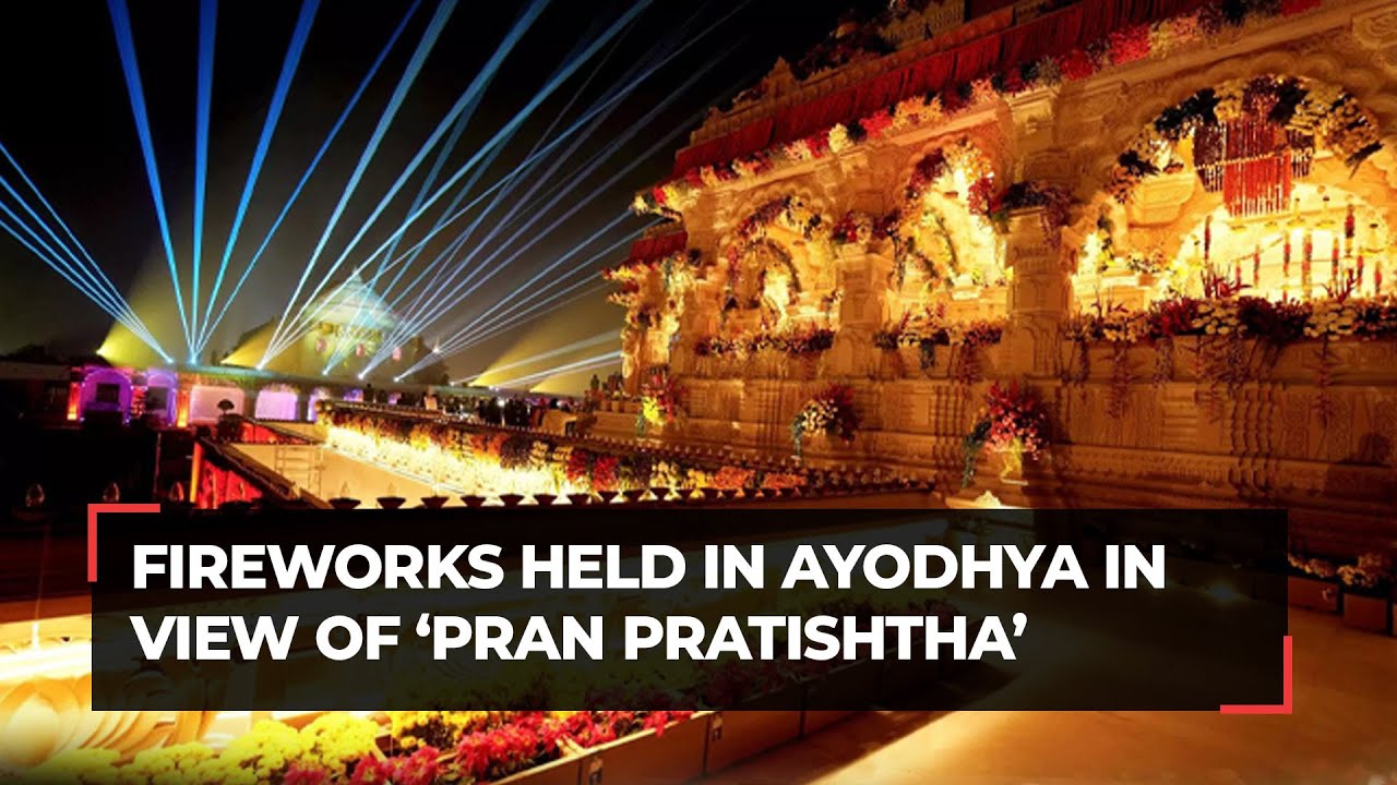 'Pran Pratishtha' of Ram Lalla: Fireworks adorn sky over Ayodhya Ram Mandir to celebrate the event