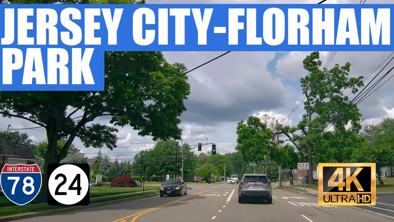 Driving Jersey City to Florham Park via I-78 & NJ-24 (4K)