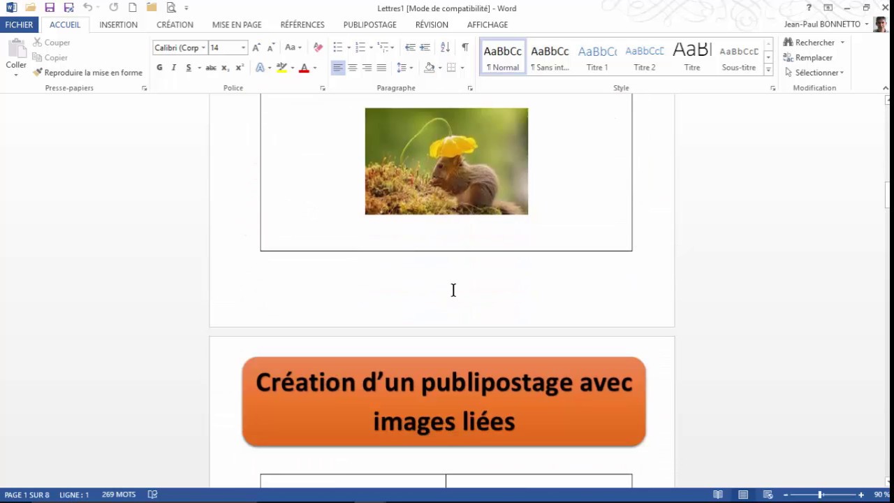 Word - Créer un Publipostage avec Image Dynamique