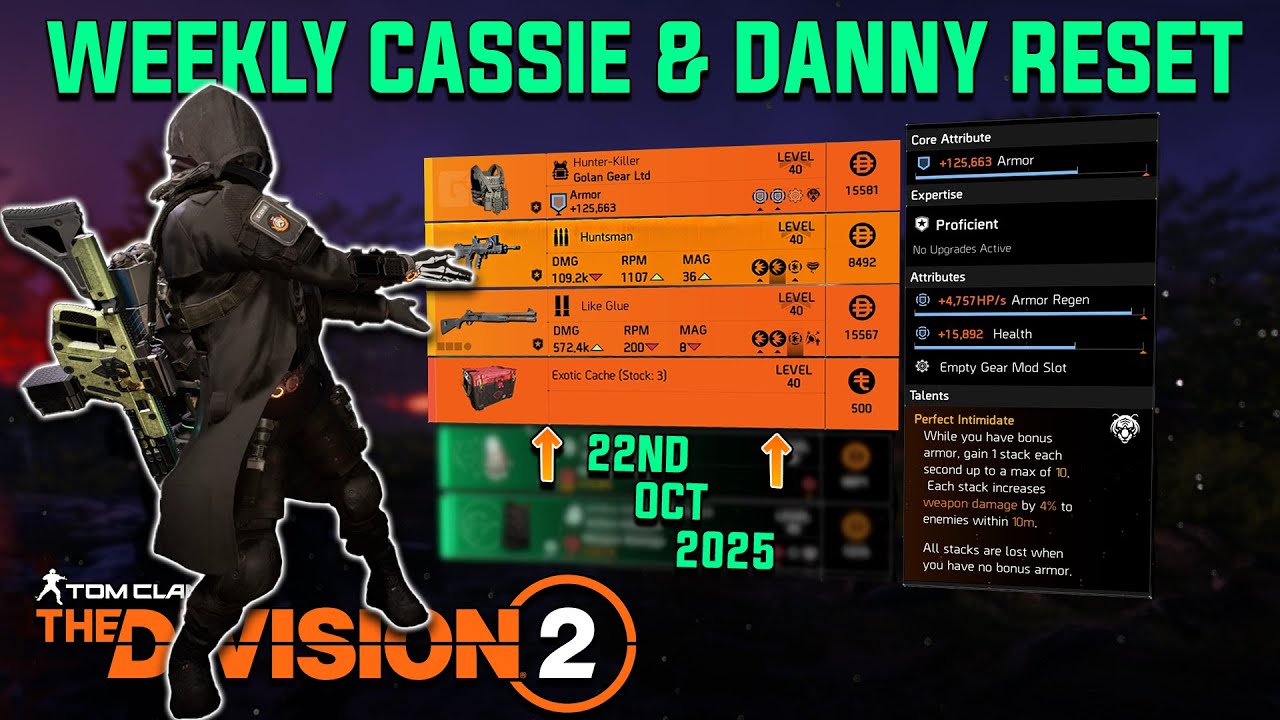 The Division 2 | WEEKLY CASSIE & DANNY RESET Y7S2.1 | October 22nd 2025
