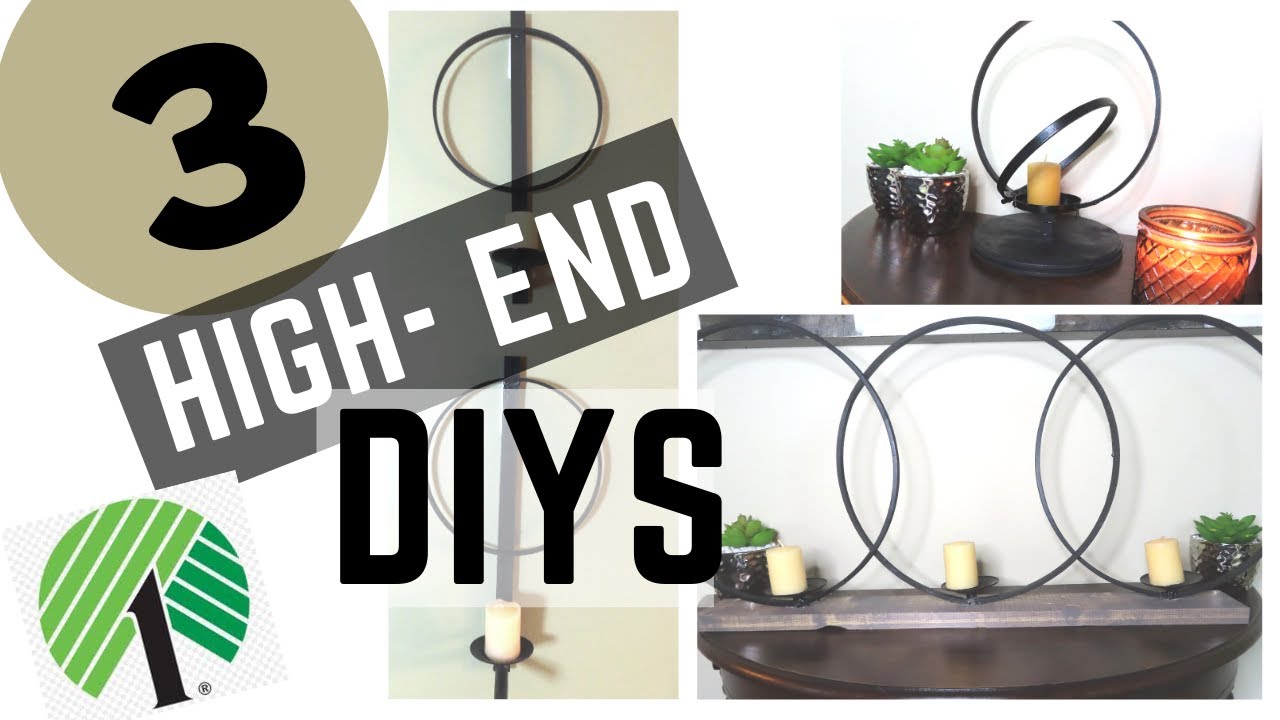 3 HIGH END DIY POJECTS USING EMBROIDERY HOOPS  -Affordable and Cute