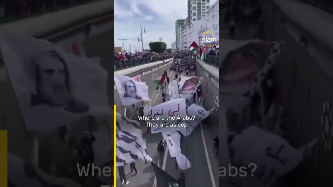 Pro-Palestine chants fill Morocco's streets | Islam Channel
