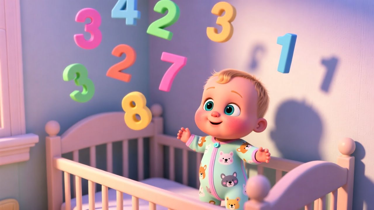 Bedtime 123 Baby Dream 🌙💤 | Learn Numbers for Kids | Counting Song for Toddlers