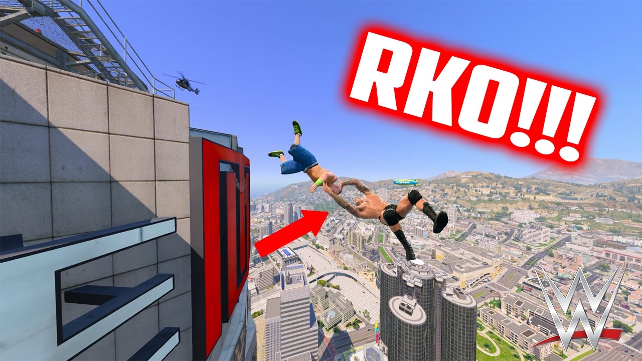 GTA 5 WRESTLING LIKE IN WWE #12 (Spinebuster, Chokeslam, and more!)