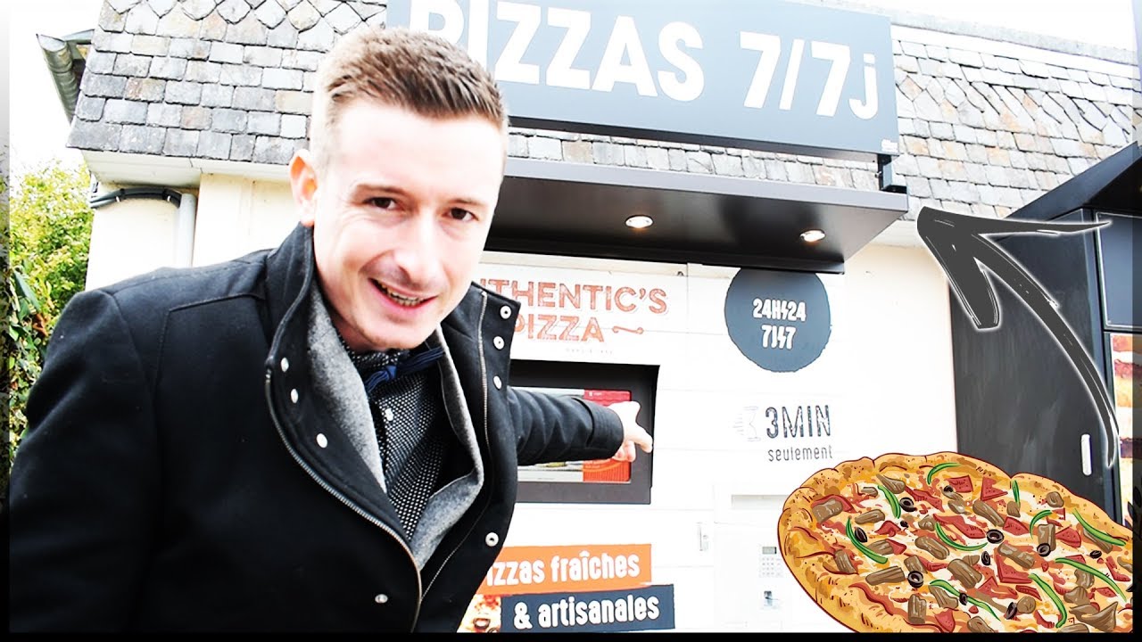 JE TESTE LE DISTRIBUTEUR AUTOMATIQUE DE PIZZA ! 24H24 - 7j/7