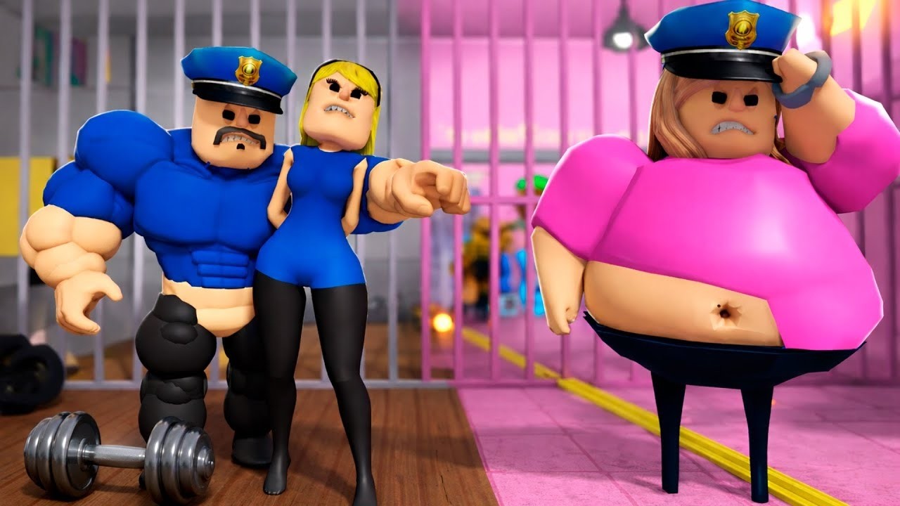 CAN WE ESCAPE THE BUFF GUARD? 💪🚨 (Roblox Barry's Prison Run)