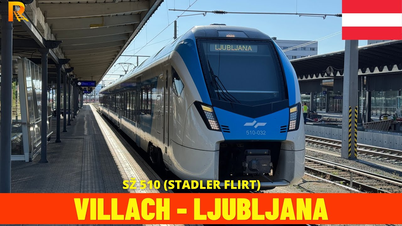 Cab Ride Villach → Ljubljana (Karawankenbahn, Austria, Slovenija, July 2025) train driver's view 4K