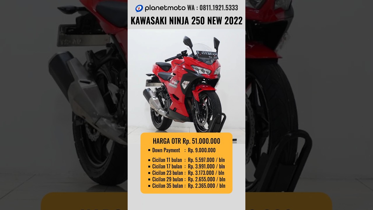 Harga Motor Kawasaki Ninja 250 2022 Terbaru | Update Harga Motor Bekas Honda Yamaha Suzuki Kawasaki