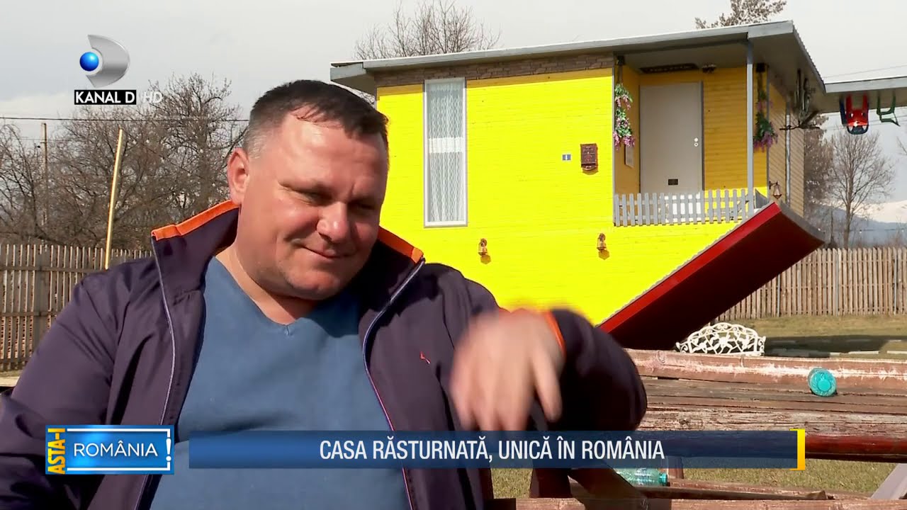 Asta-i Romania(14.03.2021) - Casa rasturnata, unica in Romania! Totul e cu susul in jos!