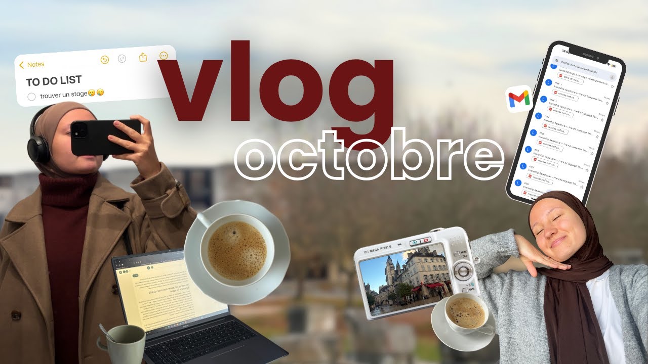 quelques jours en octobre : fac, recherche de stage, réseaux sociaux, FLE... | vlog