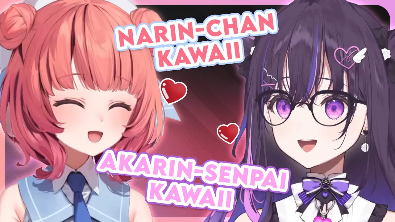 Narin and Akarin teetee during the VSPO JP x EN collab【VSPO! | ENG SUB】