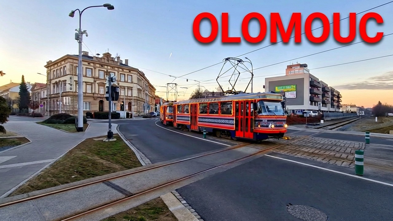 Czech Trams in Olomouc - Tramvaje v Olomouci - Strassenbahnen in Olmütz