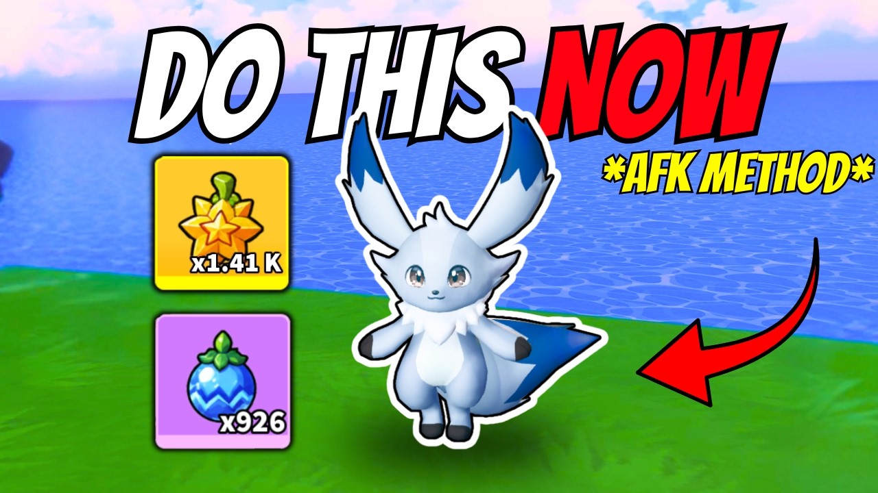 AFK METHOD To Farm SHINY + LEVELS FAST in Evomon