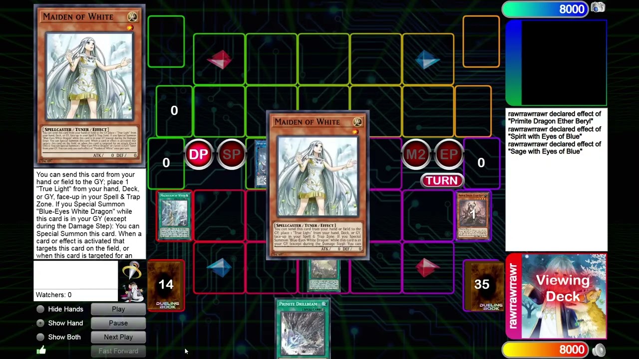 Primite Blue-Eyes combo under nibiru